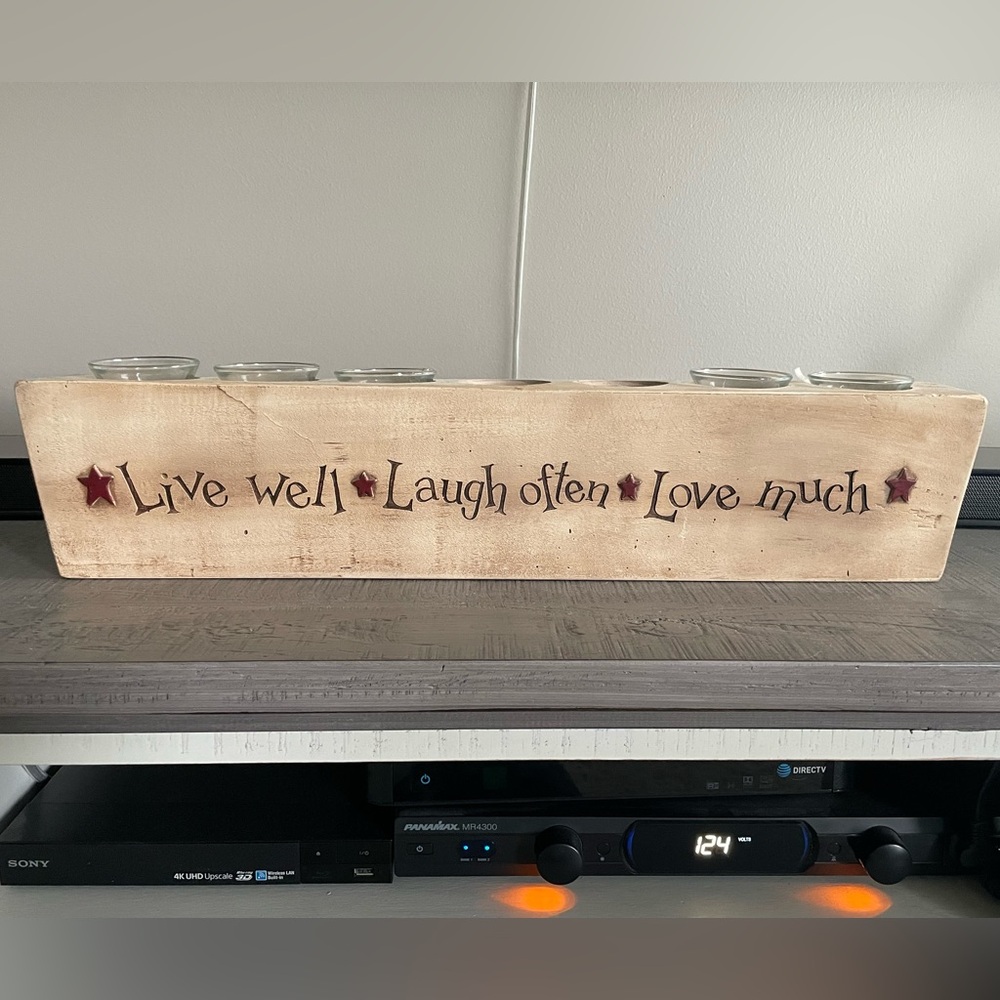 Live Laugh Love Votive Holder